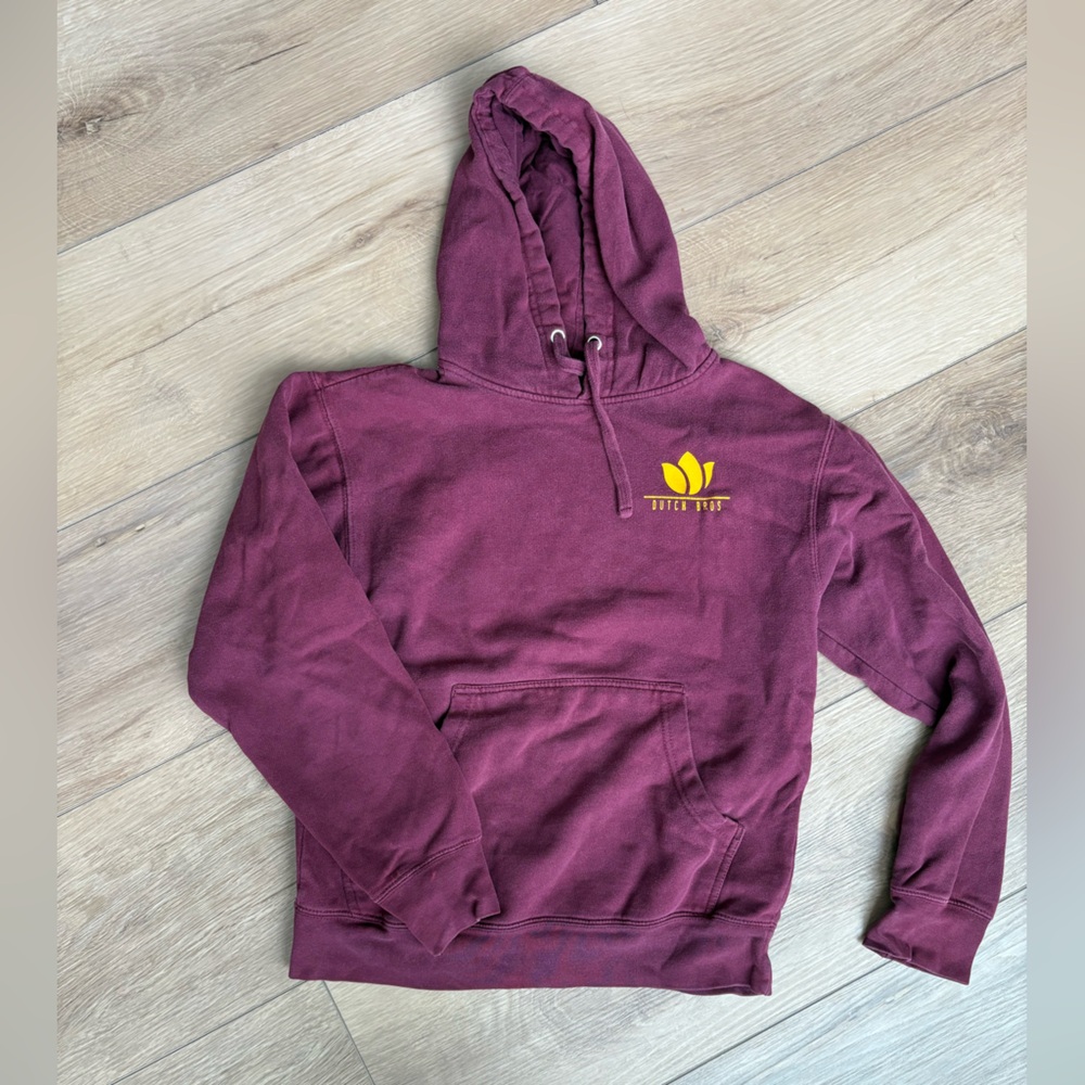 Womens Maroon Dutch Bros Hoodie